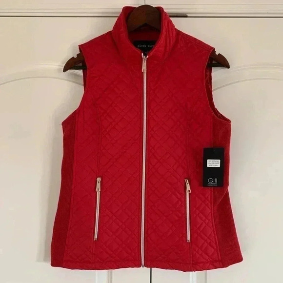 Black Rivet Quilted Vest - Picture 2 of 6